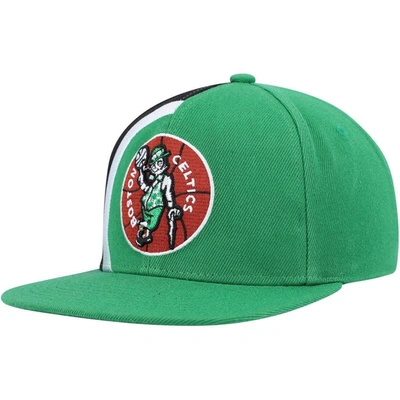Mitchell & Ness Men's  Kelly Green Boston Celtics Hardwood Classics Retroline Snapback Hat