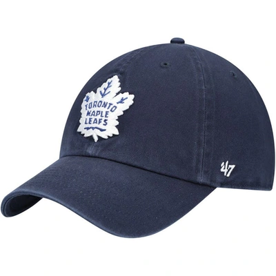 47 ' Navy Toronto Maple Leafs Team Clean Up Adjustable Hat