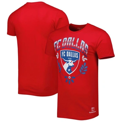 Mitchell & Ness Red Fc Dallas Serape T-shirt