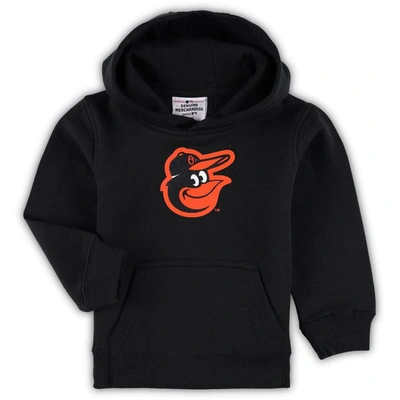 Outerstuff Kids' Toddler Black Baltimore Orioles Team Primary Logo Fleece Pullover Hoodie