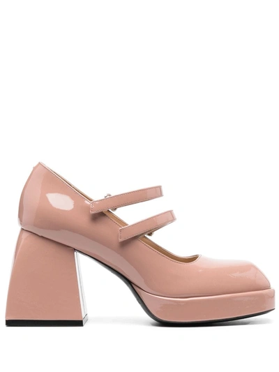 Nodaleto 90mm Bulla Babies Patent Leather Pumps In Pink