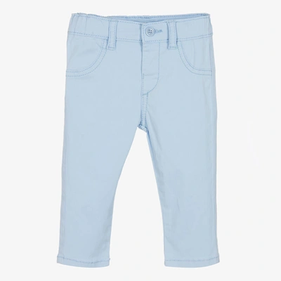 Mayoral Baby Boys Blue Cotton Trousers