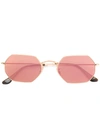 Ray Ban Ray-ban Hexagonal Shaped Sunglasses - Metallic