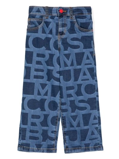 Marc Jacobs Teen Boys Blue Denim Logo Jeans