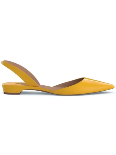 Paul Andrew Rhea 15 Ballerina Shoes In Yellow