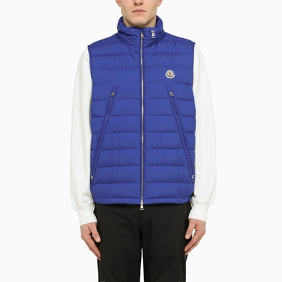 Moncler Blue Padded Waistcoat