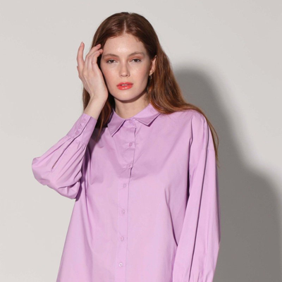 Walter Baker Vicenza Lace-up Cotton-poplin Shirt In Pink