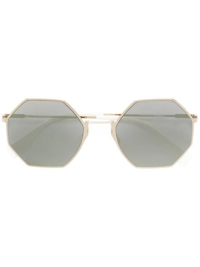 Fendi Eyewear Tinted Octagonal Sunglasses - Metallic