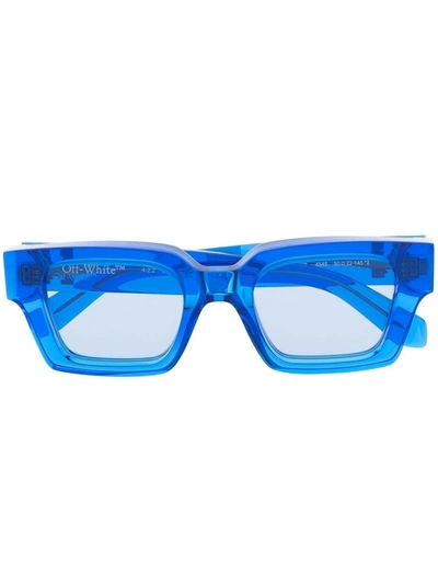 Off-white Virgil Sunglasses Blue In Multi-colored
