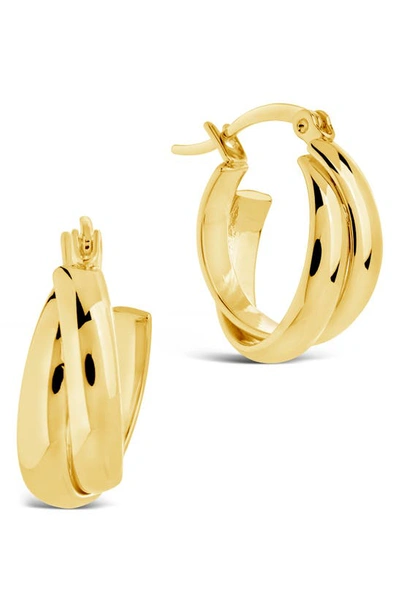 Sterling Forever Claire Hoop Earrings In Gold