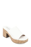 Journee Collection Tru Comfort Astter Platform Sandal In White