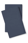 Pg Goods Pillow Guy Cool & Crisp Pillow Case Set In Dark Navy