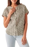 Faherty Dream Cotton Gauze Desmond Top In Nusa Floral