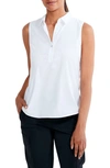 Nic + Zoe Nz Active Tech Stretch Collar Tank In Paper White