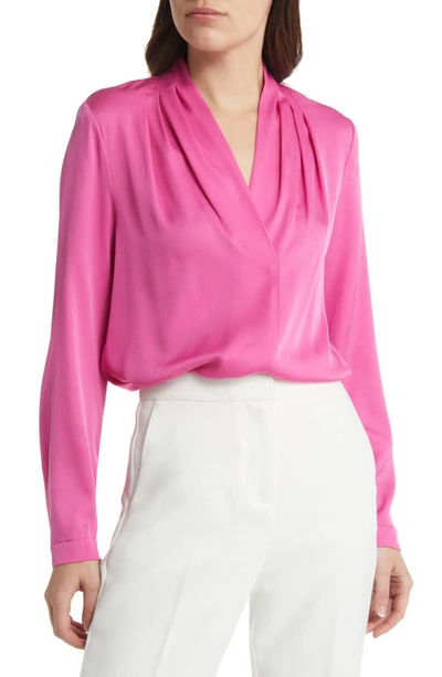 Kobi Halperin Nellie Silk-blend Pleated Blouse - 100% Exclusive In Pink Tulip