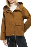 Barbour Nith Showerproof Cotton Jacket In Brown