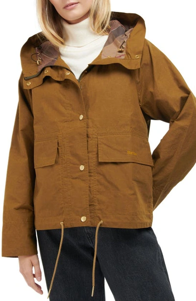 Barbour Nith Showerproof Cotton Jacket In Brown