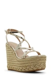 Aldo Portofino Wedge Sandal In Yellow