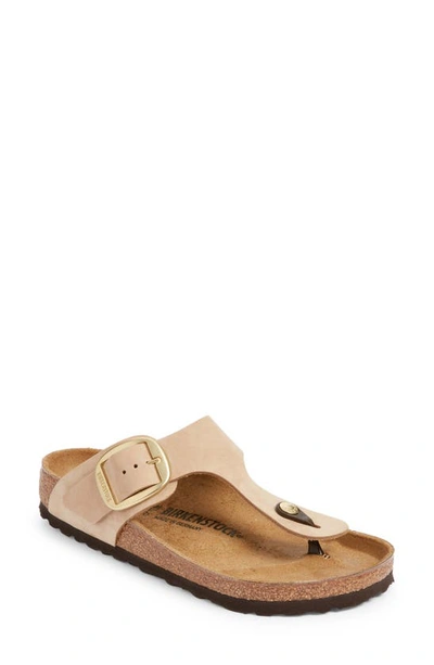 Birkenstock Gizeh Big Buckle Sandal In Beige