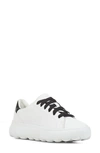 Geox Spherica Sneaker In White/ Black