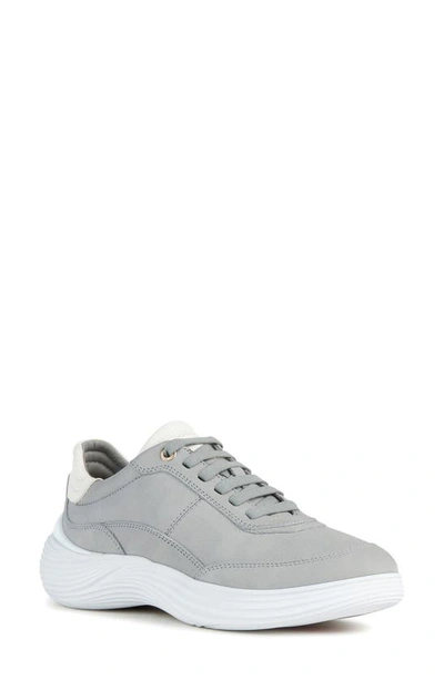 Geox Fluctis Sneaker In Light Grey/ White