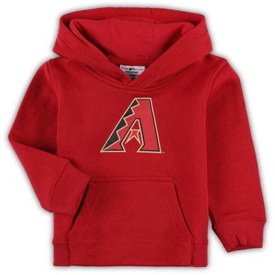 Outerstuff Kids' Toddler Red Arizona Diamondbacks Team Primary Logo Fleece Pullover Hoodie