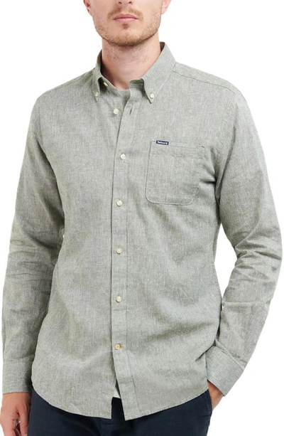 Barbour Men's Nelson Casual Button-down Shirt In Bleached Olive