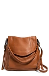 Aimee Kestenberg Women's All For Love Leather Convertible Shoulder Bag In Chestnut With Gunmetal