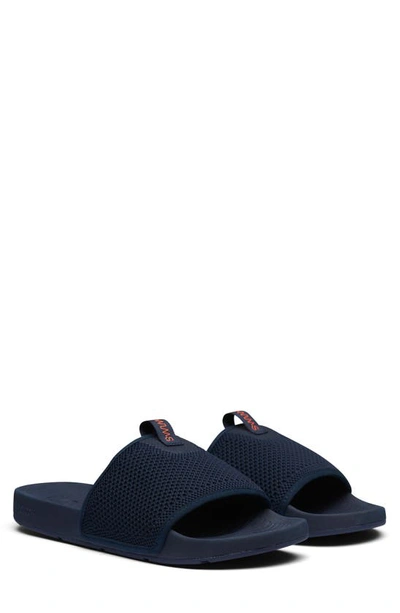 Swims Cabana Knit Slide Sandal In Blue