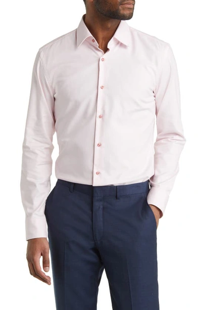 Hugo Boss Hank Kent Slim Fit Dress Shirt In Light Pastel Pink