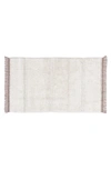 Lorena Canals Steppe Woolable Washable Wool Rug In Sheep White