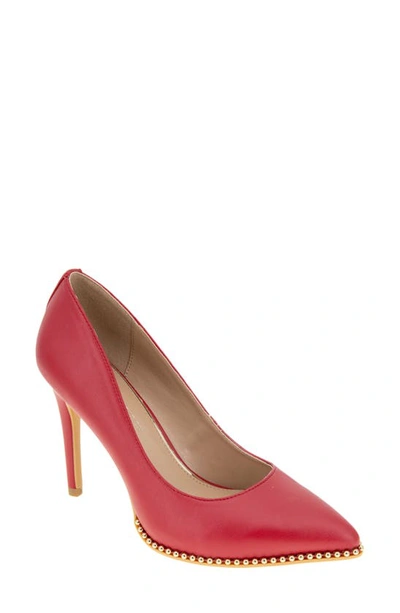 Bcbgeneration Hawti Pointed Toe Pump In Lipstick Red Leather