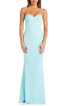 Katie May Yasmin Trumpet Gown In Baby Blue
