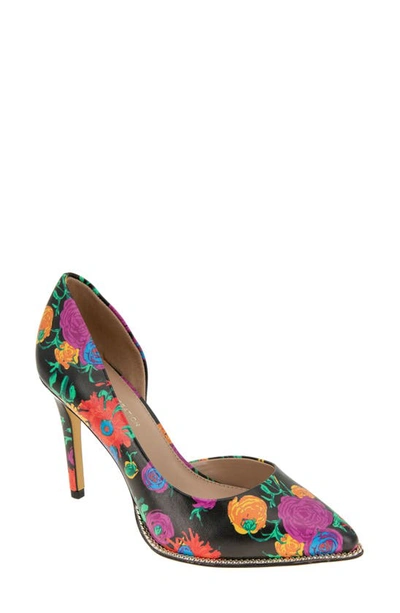 Bcbgeneration Harnoy Half D'orsay Pointed Toe Pump In Multi Floral