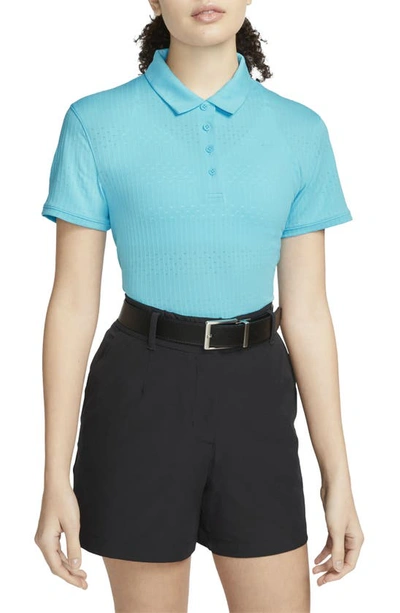 Nike Women's Dri-fit Victory Short-sleeve Golf Polo In Blue