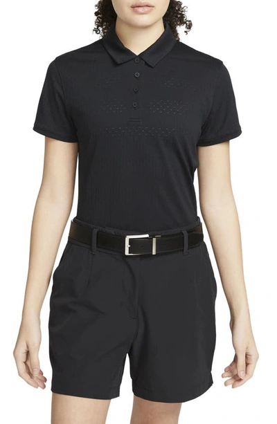 Nike Women's Dri-fit Victory Short-sleeve Golf Polo In Black