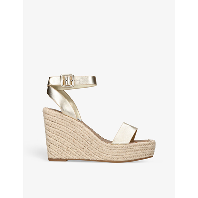 Steve Madden Upstage Wedge In Gold