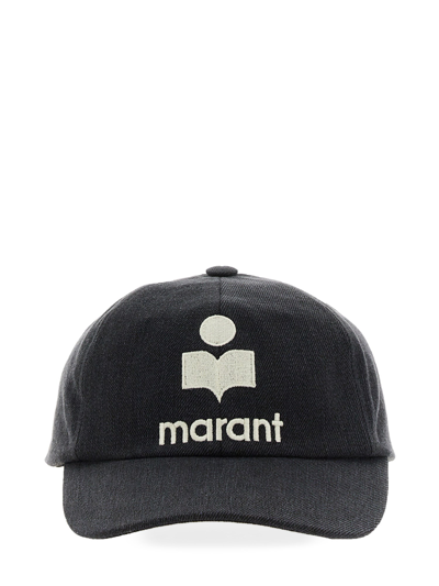 Isabel Marant Baseball Hat With Logo In Grey