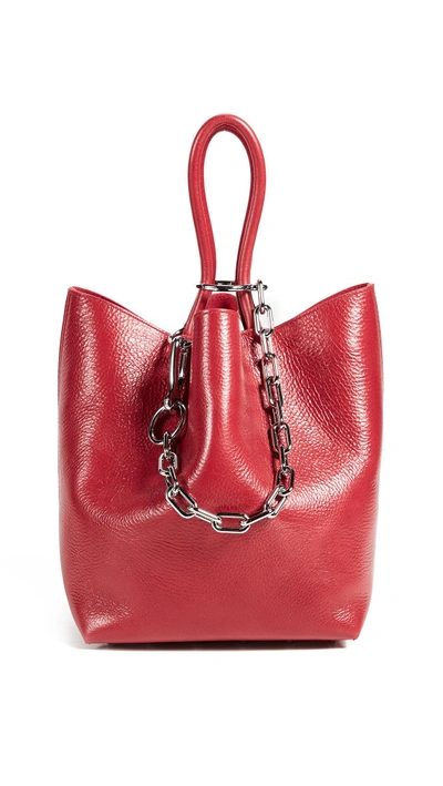 Alexander Wang Large Leather Roxy Tote Bag In Red