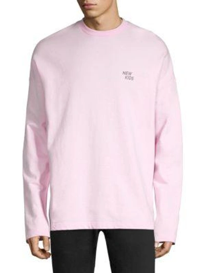 Tee Library Graphic Cotton Sweatshirt In Pink