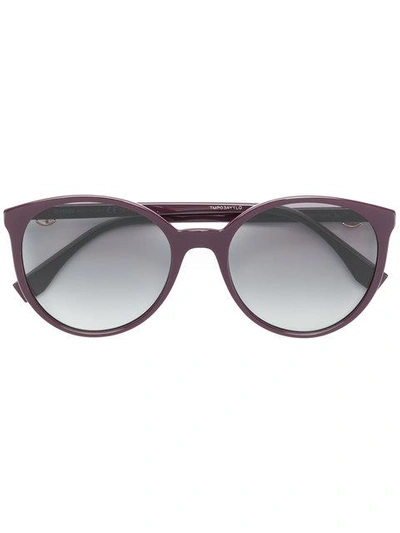 Fendi Eyewear Gradient Round Sunglasses - Pink