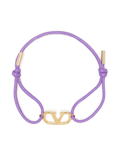 Valentino Garavani Vlogo Signature Bracelet In Violet