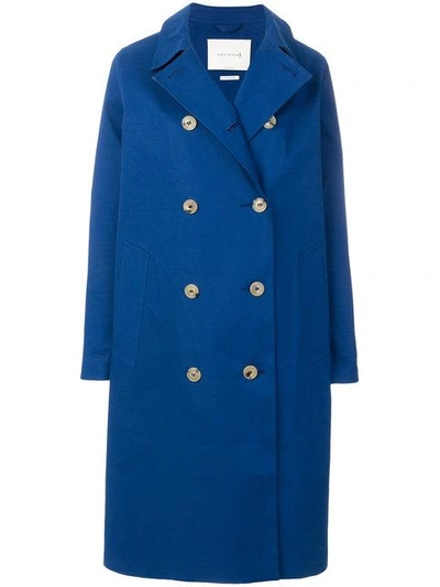 Mackintosh Double-breasted Coat - Blue