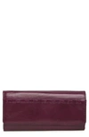 Hobo Rider Leather Wallet In Eggplant
