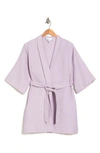 Nordstrom Rack Waffle Weave Robe In Purple Petal