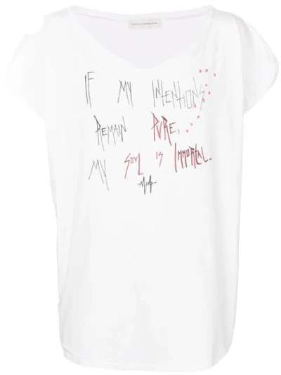 Faith Connexion Printed Loose Fit T-shirt In White