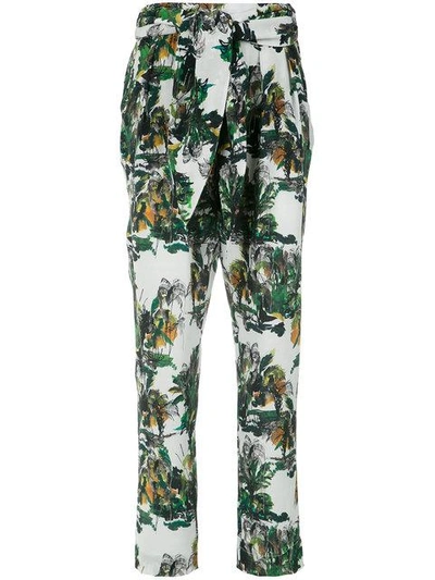 Andrea Marques Abstract Print Trousers In Est Veredas