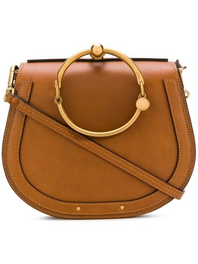 Chloé Nile Bracelet Bag In Brown