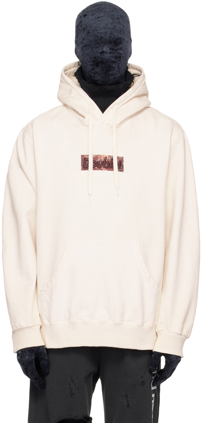 Doublet Off-white Rust Embroidery Hoodie