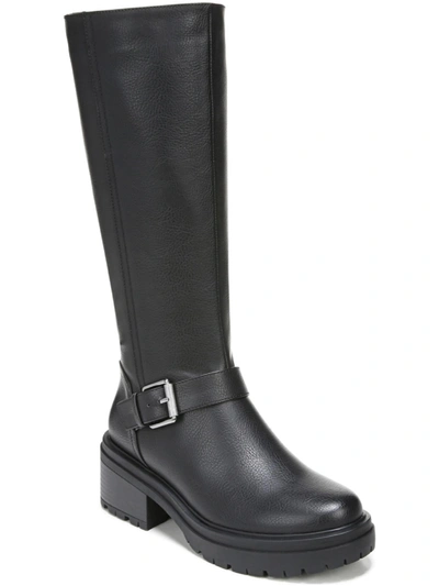 Naturalizer Adler Womens Faux Leather Tall Knee-high Boots In Black